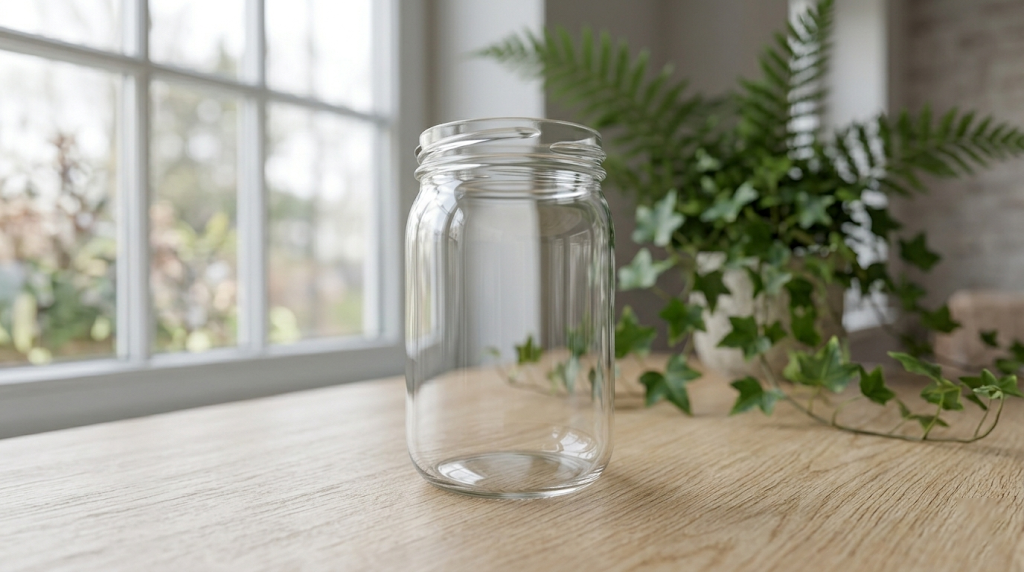 Wholesale 380ml heavy clear glass florist vase wide mouth design