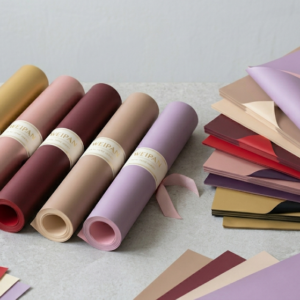 Wholesale dual-tone elegant bicolor floral wrapping paper